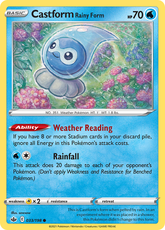 Castform Rainy Form (CRE) #33 [EN/N] s/o