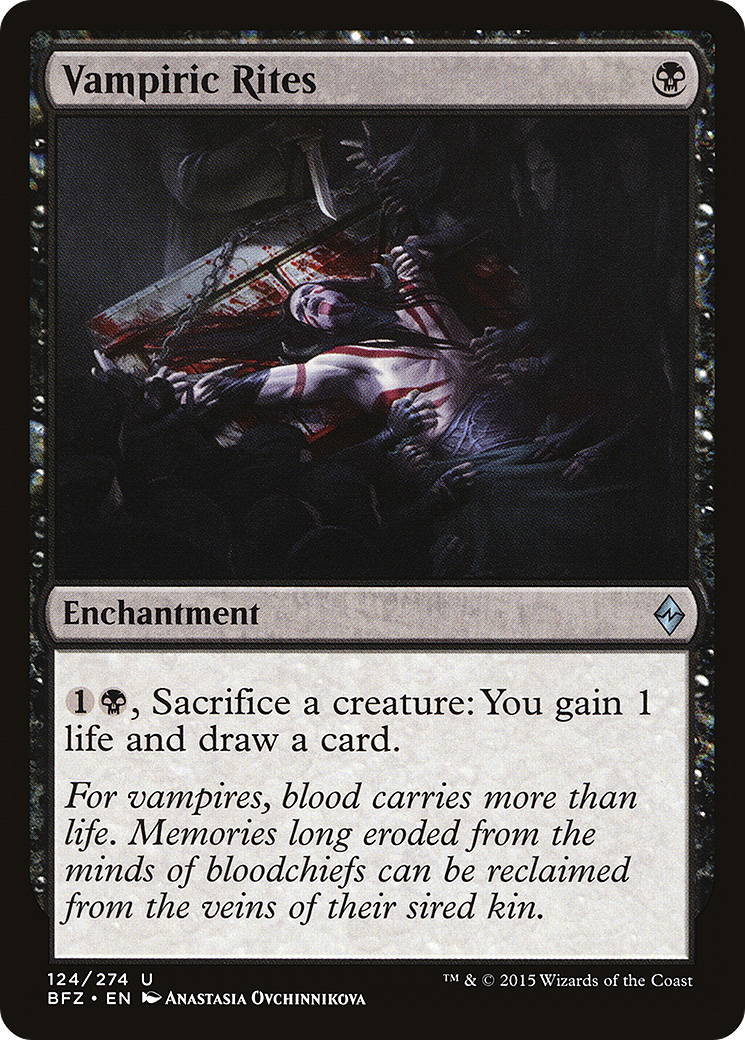 Vampiric Rites (BFZ) #124 [EN/N] s/o