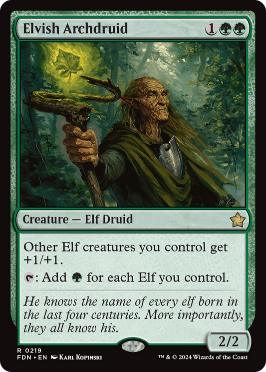 Elvish Archdruid (FDN) #219 [EN/N]