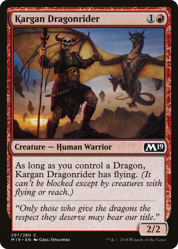 Kargan Dragonrider (M19) #297 [EN/N]