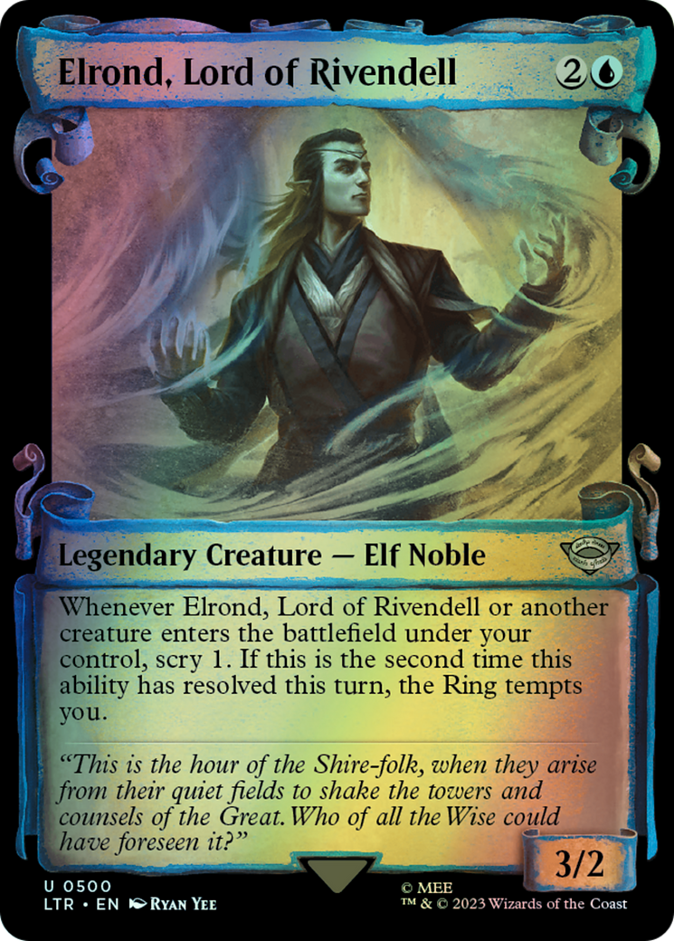 Elrond, Lord of Rivendell - Silver Foil (LTR) #500 [EN/F]