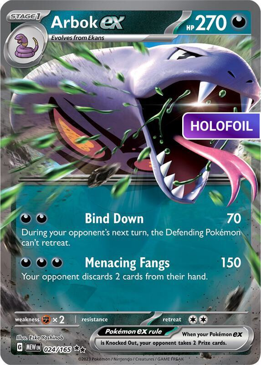 Arbok ex - 024/165 (MEW) #024 [EN/H]