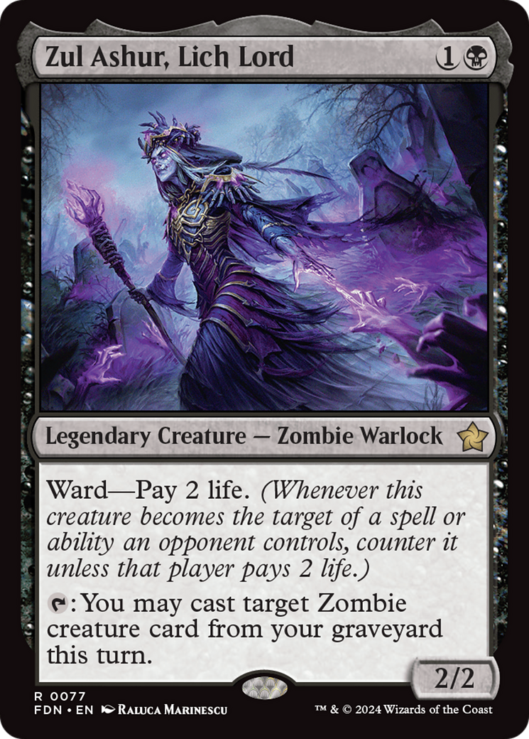 Zul Ashur, Lich Lord (FDN) #77 [EN/N] s/o