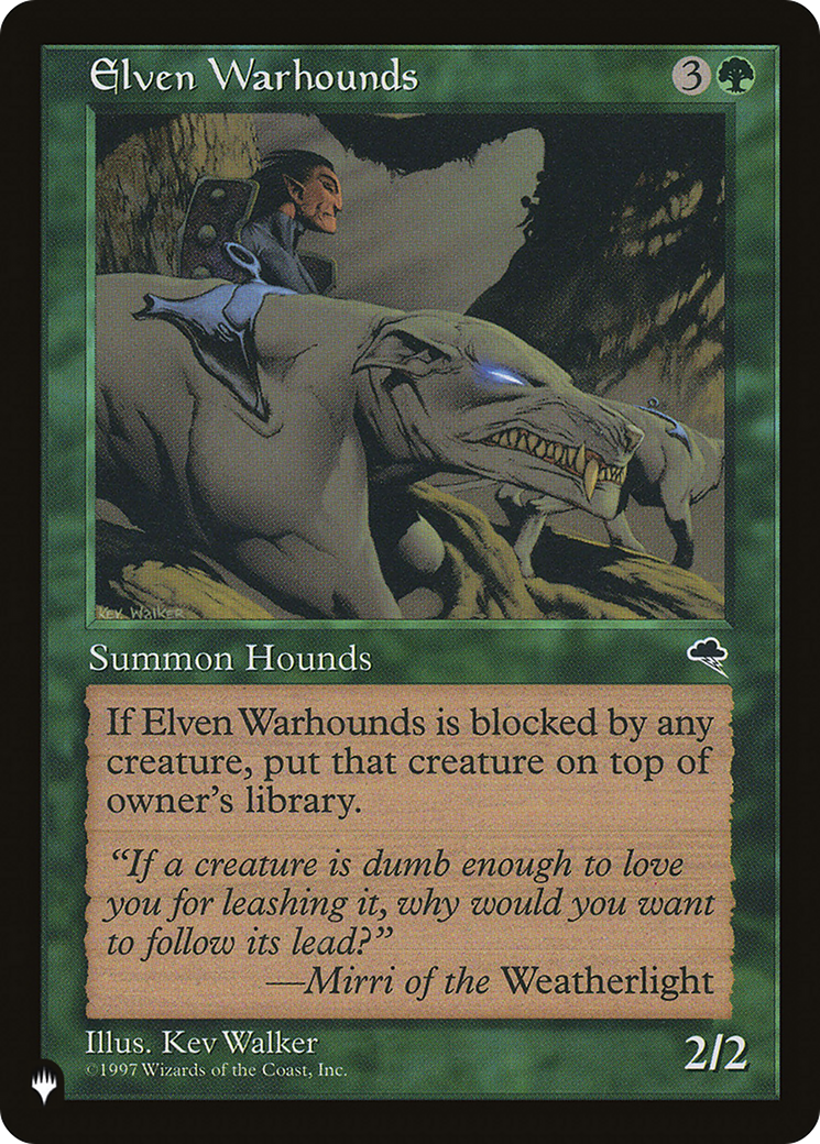 Elven Warhounds (PLST) #TMP-225 [EN/N]
