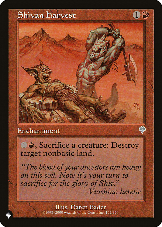 Shivan Harvest (PLST) #INV-167 [EN/N] s/o