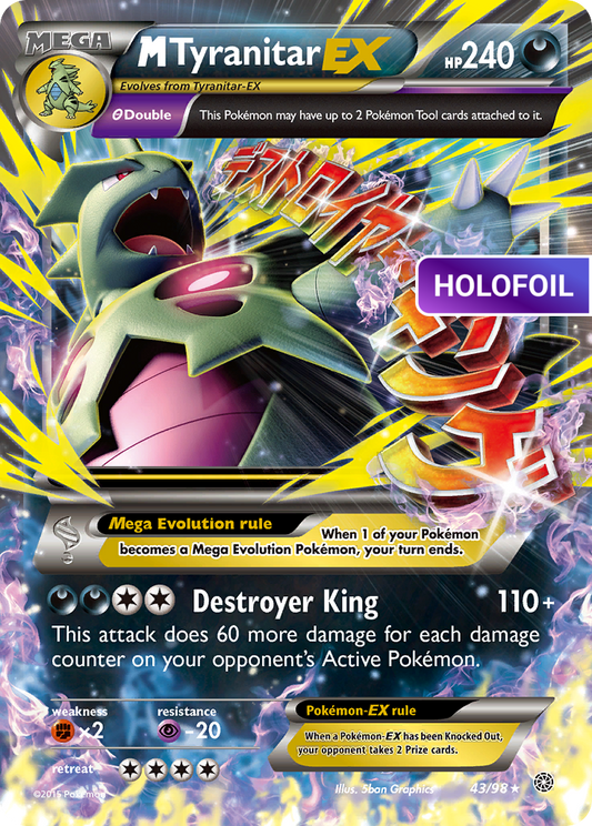 M Tyranitar-EX (AOR) #43 [EN/H]