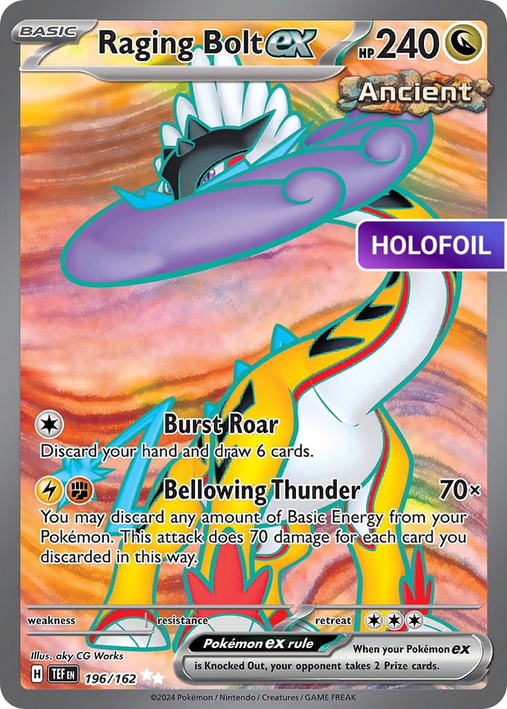 Raging Bolt ex - 196/162 (TEF) #196 [EN/H] s/o