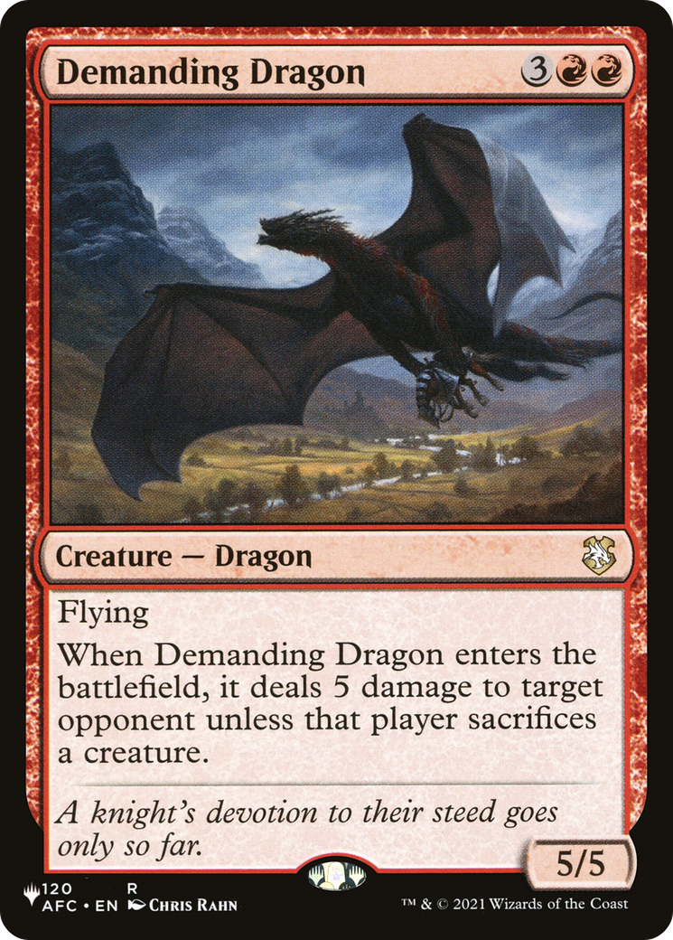 Demanding Dragon (PLST) #AFC-120 [EN/N]