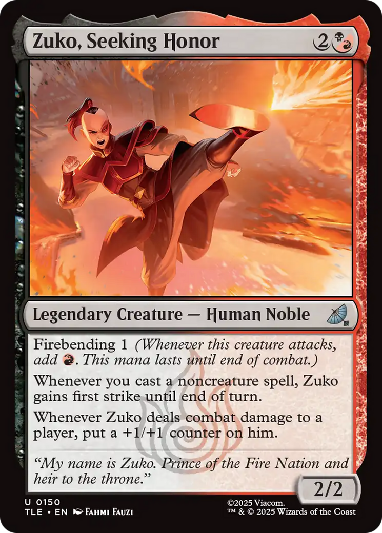 Zuko, Seeking Honor (TLE) #150 [EN/N]