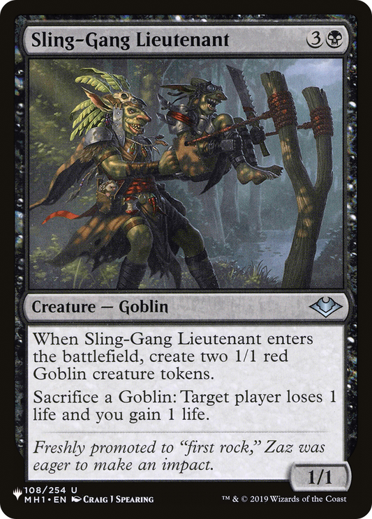 Sling-Gang Lieutenant (PLST) #MH1-108 [EN/N]
