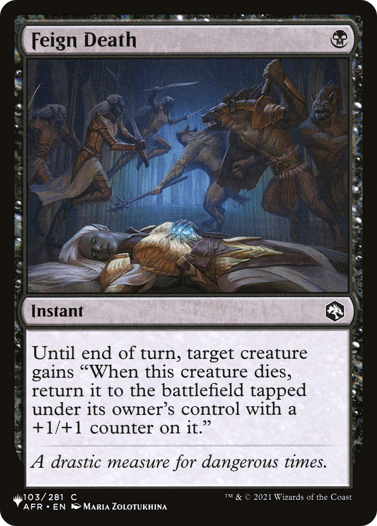Feign Death (PLST) #AFR-103 [EN/N] s/o