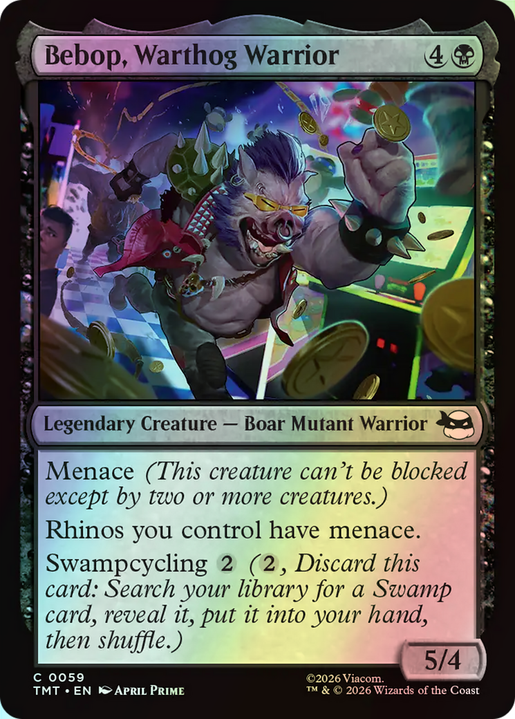 Bebop, Warthog Warrior (TMT) #59 [EN/F]