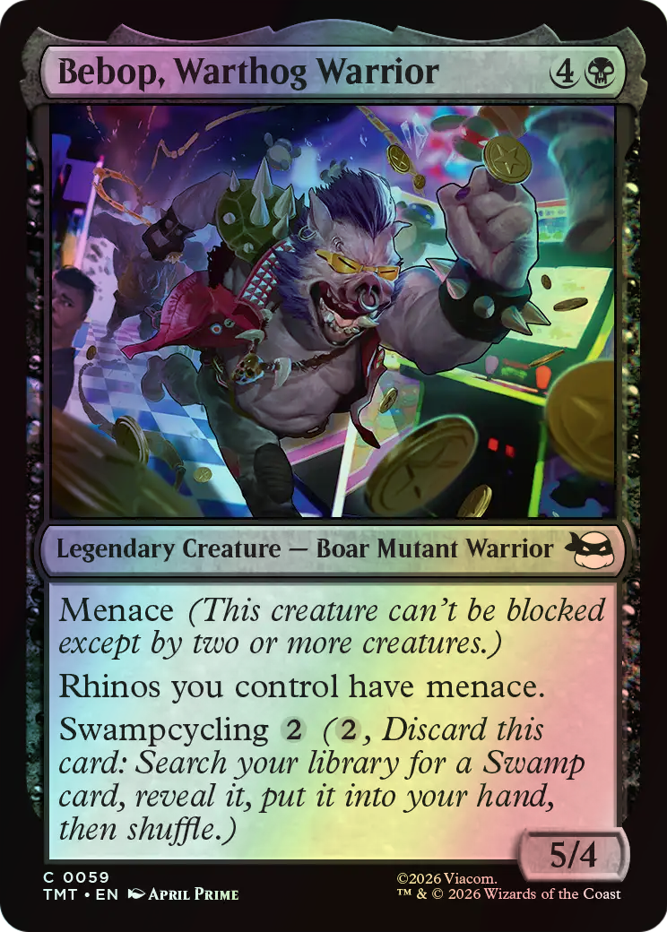 Bebop, Warthog Warrior (TMT) #59 [EN/F]
