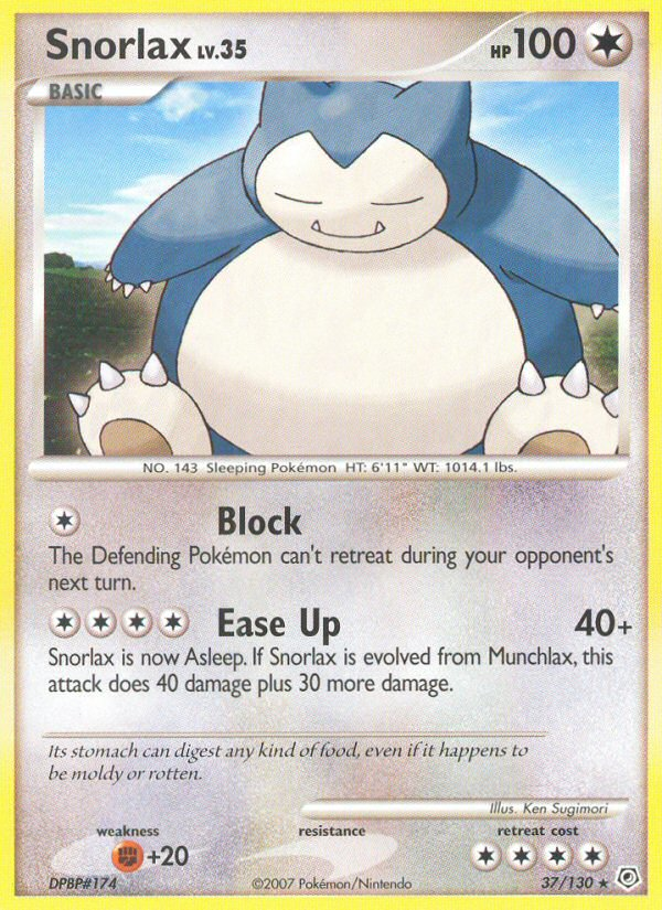 Snorlax (DP) #37 [EN/N] s/o
