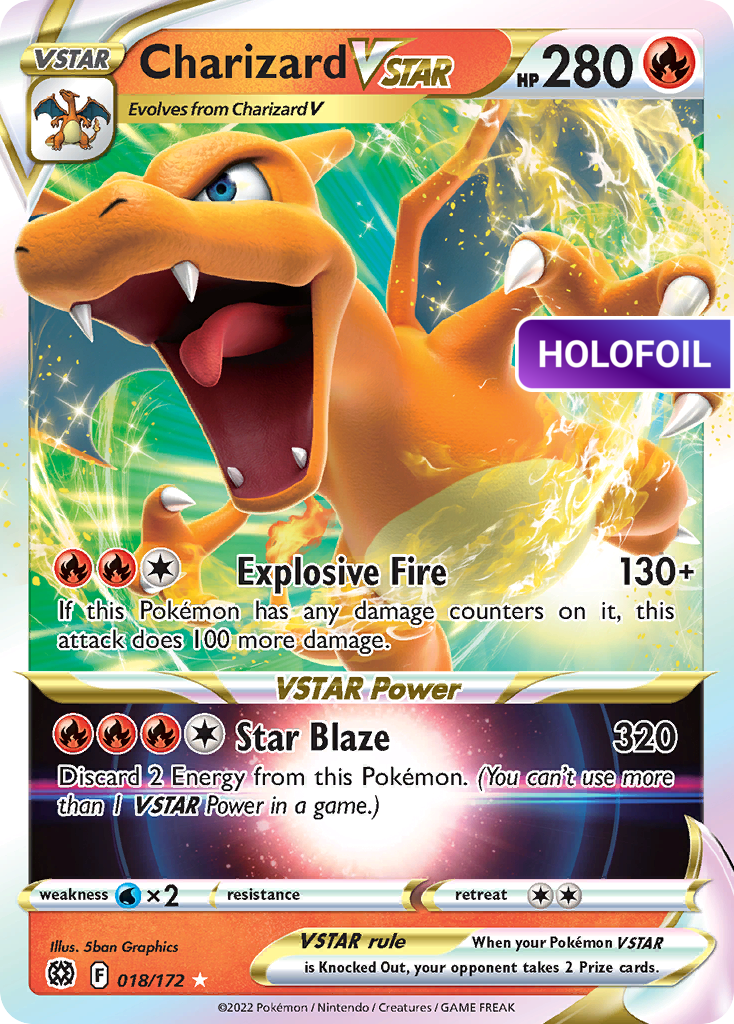Charizard VSTAR (BRS) #018 [EN/H] s/o