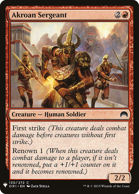 Akroan Sergeant (PLST) #ORI-130 [EN/N]