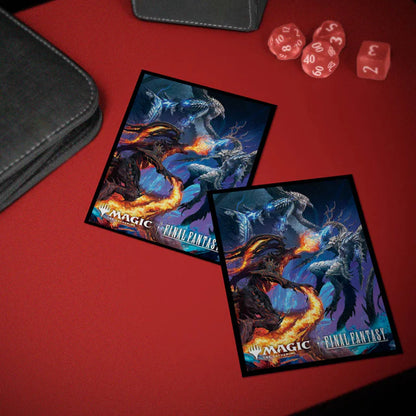 Bahamut and Ifrit 100ct Deck Protector Sleeves