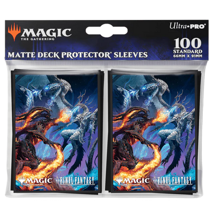 Bahamut and Ifrit 100ct Deck Protector Sleeves