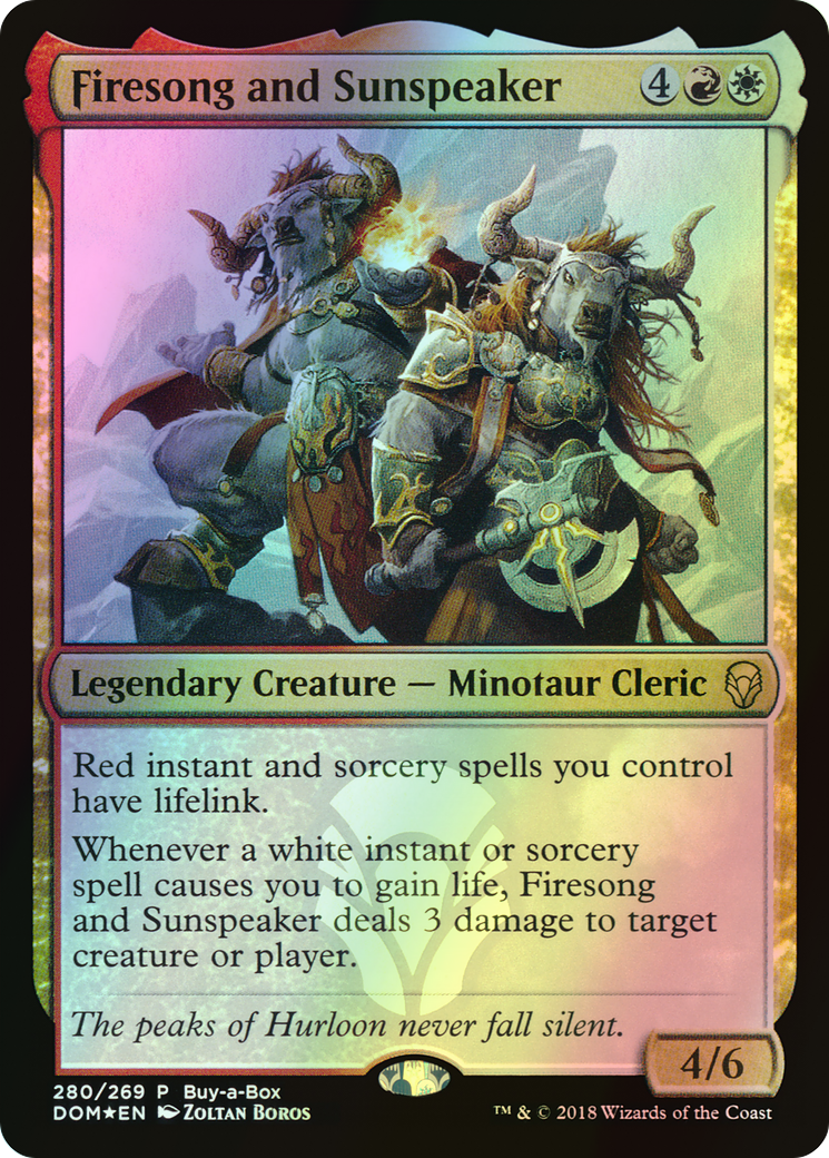 Firesong and Sunspeaker (DOM) #280 [EN/F]