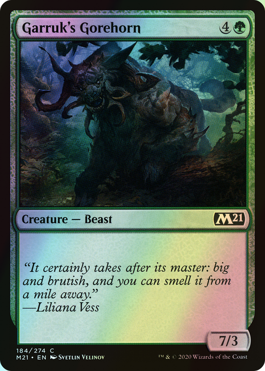 Garruk's Gorehorn (M21) #184 [EN/F]