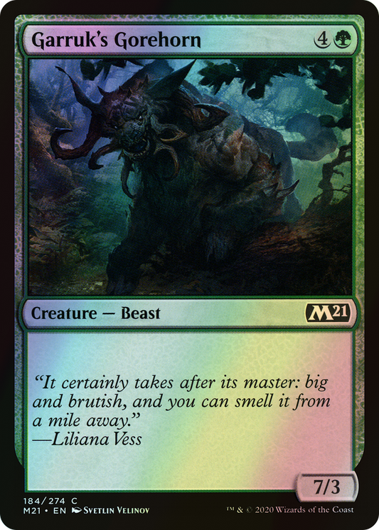 Garruk's Gorehorn (M21) #184 [EN/F]