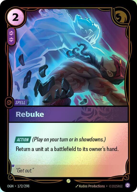 Rebuke (OGN) #172 [EN/F]