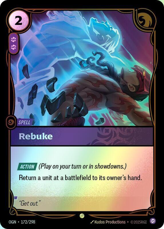 Rebuke (OGN) #172 [EN/F]