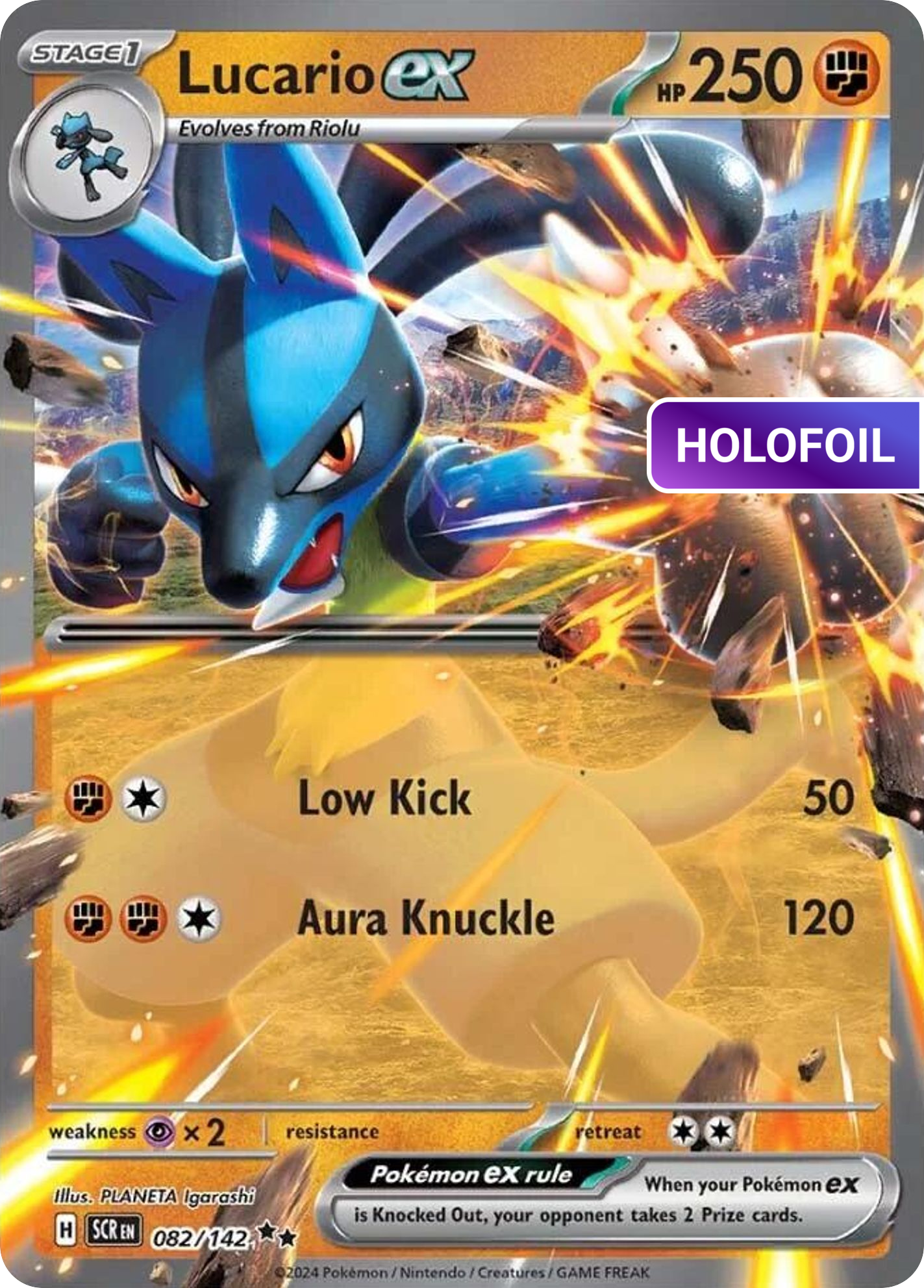 Lucario ex (SCR) #82 [EN/H] s/o