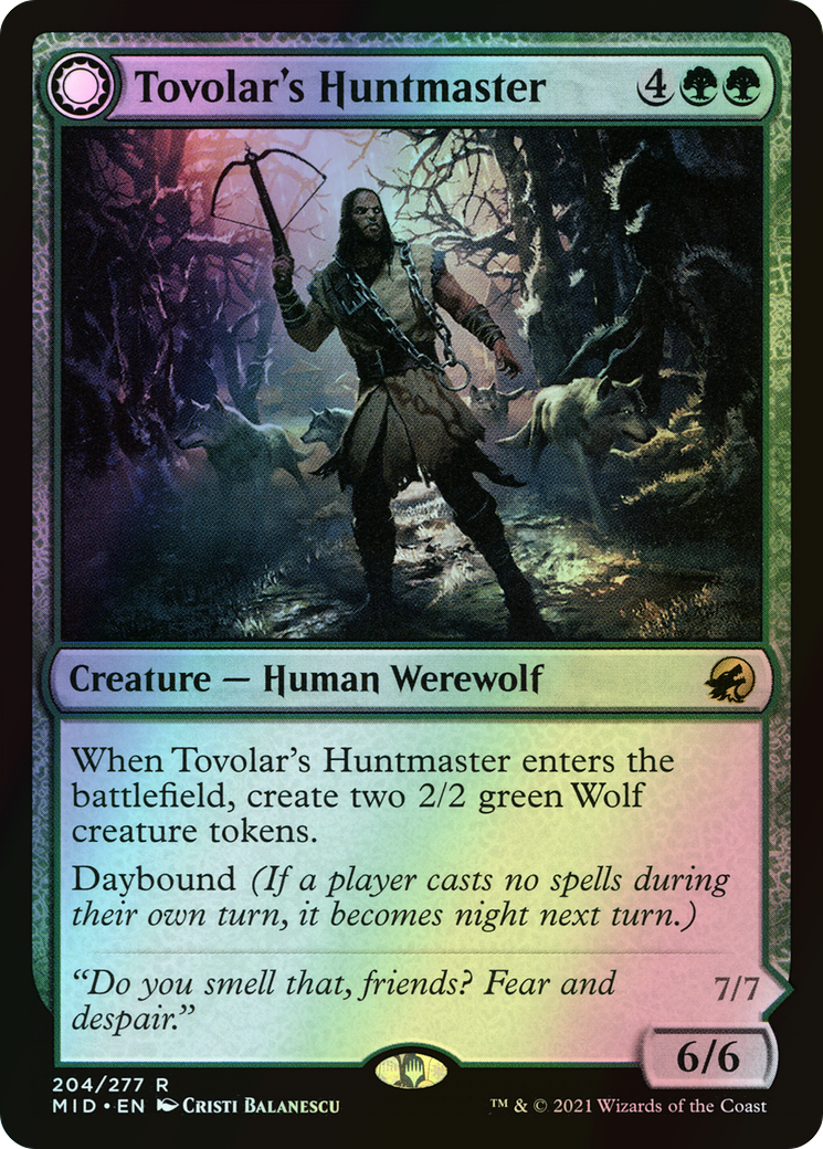 Tovolar's Huntmaster // Tovolar's Packleader (MID) #204 [EN/F]