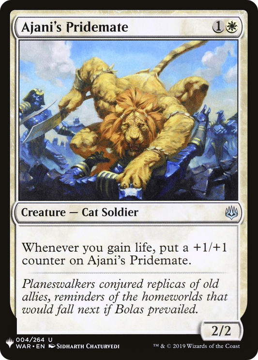 Ajani's Pridemate (PLST) #WAR-4 [EN/N]