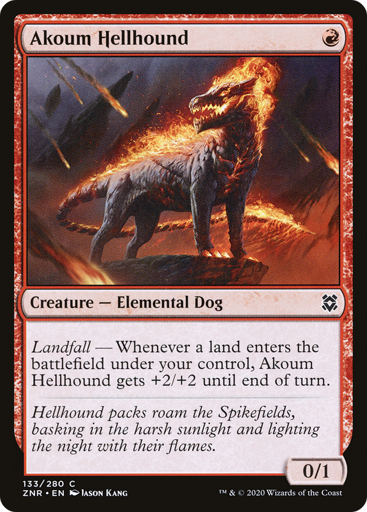 Akoum Hellhound (ZNR) #133 [EN/N]