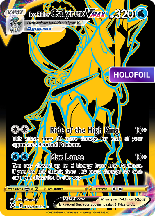 Ice Rider Calyrex VMAX (ASR:TG) #TG29 [EN/H] s/o