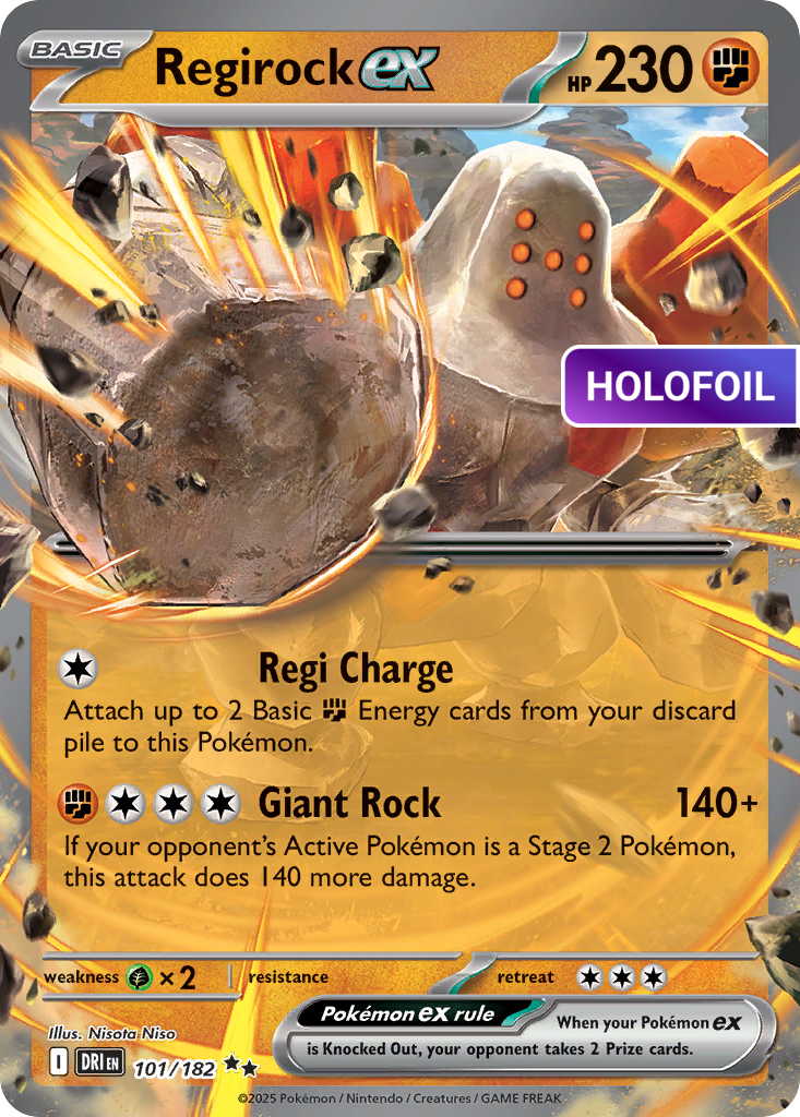 Regirock ex (DRI) #101 [EN/H]