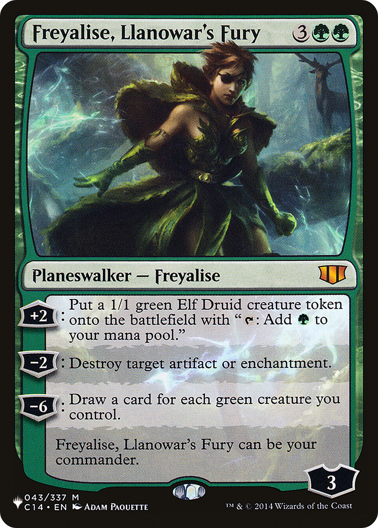 Freyalise, Llanowar's Fury (PLST) #C14-43 [EN/N]