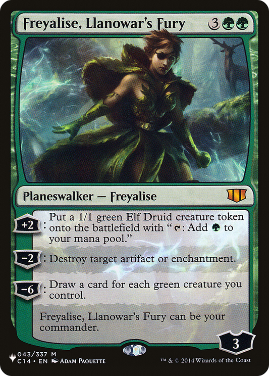 Freyalise, Llanowar's Fury (PLST) #C14-43 [EN/N]