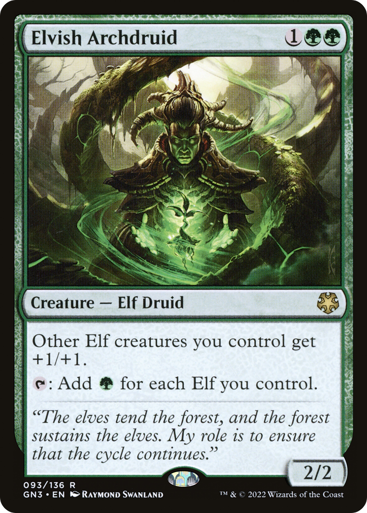 Elvish Archdruid (GN3) #93 [EN/N]