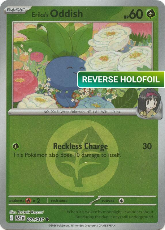Erika's Oddish (Energy Symbol Pattern) (ASC) #001_V3 [EN/R] s/o