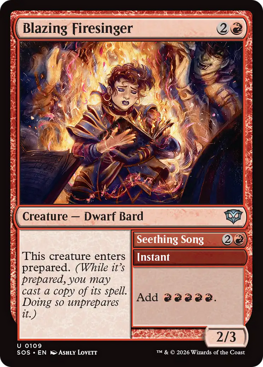 Blazing Firesinger // Seething Song (SOS) #109 [EN/N]