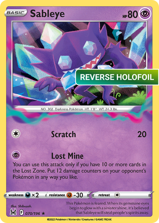 Sableye (LOR) #070 [EN/R] s/o