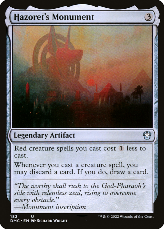 Hazoret's Monument (DMC) #183 [EN/N]