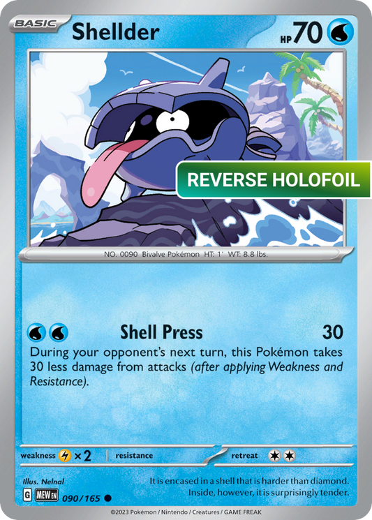 Shellder (MEW) #090 [EN/R] s/o