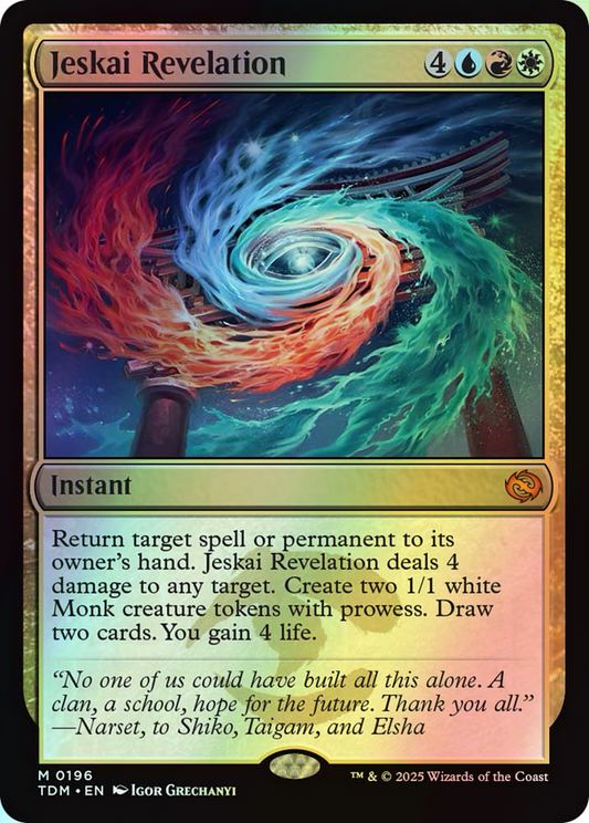 Jeskai Revelation (TDM) #196 [EN/F] s/o
