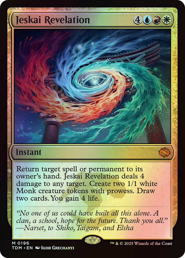 Jeskai Revelation (TDM) #196 [EN/F] s/o