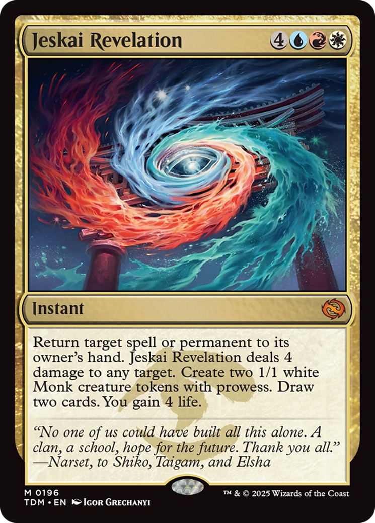 Jeskai Revelation (TDM) #196 [EN/N] s/o