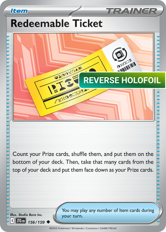 Redeemable Ticket (JTG) #156 [EN/R] s/o
