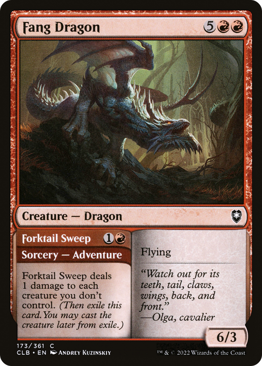 Fang Dragon // Forktail Sweep (CLB) #173 [EN/N]