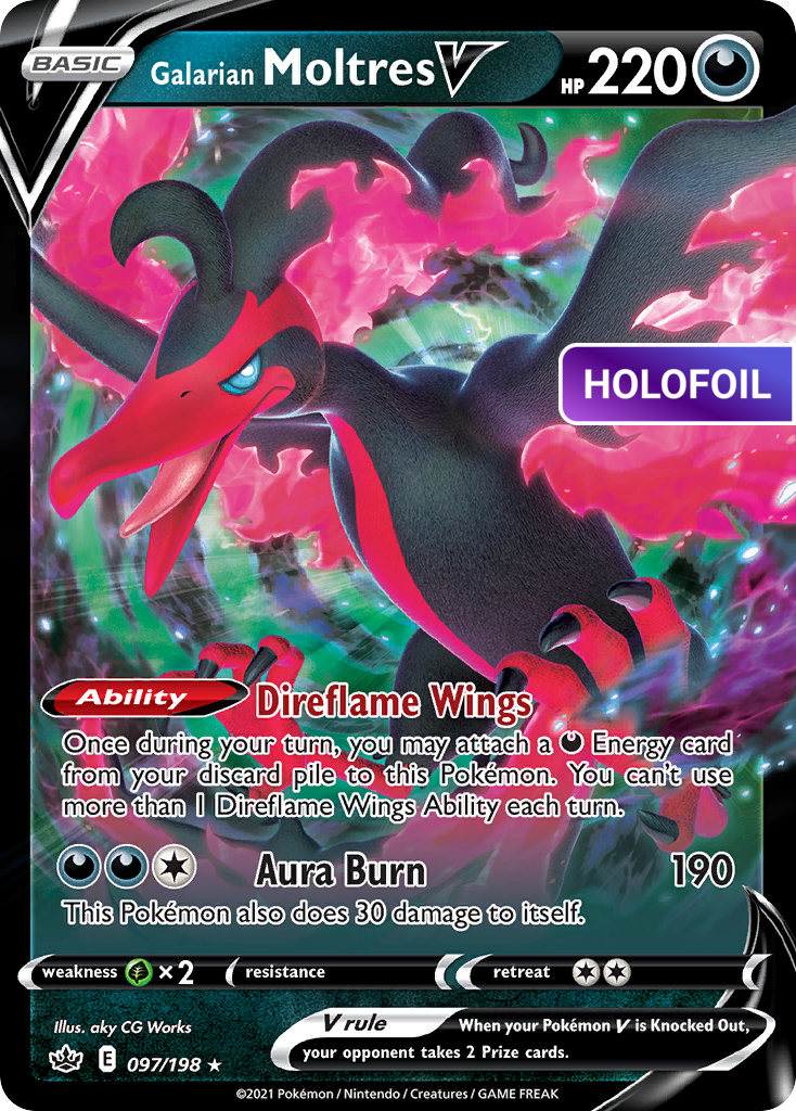 Galarian Moltres V (CRE) #097 [EN/H] s/o