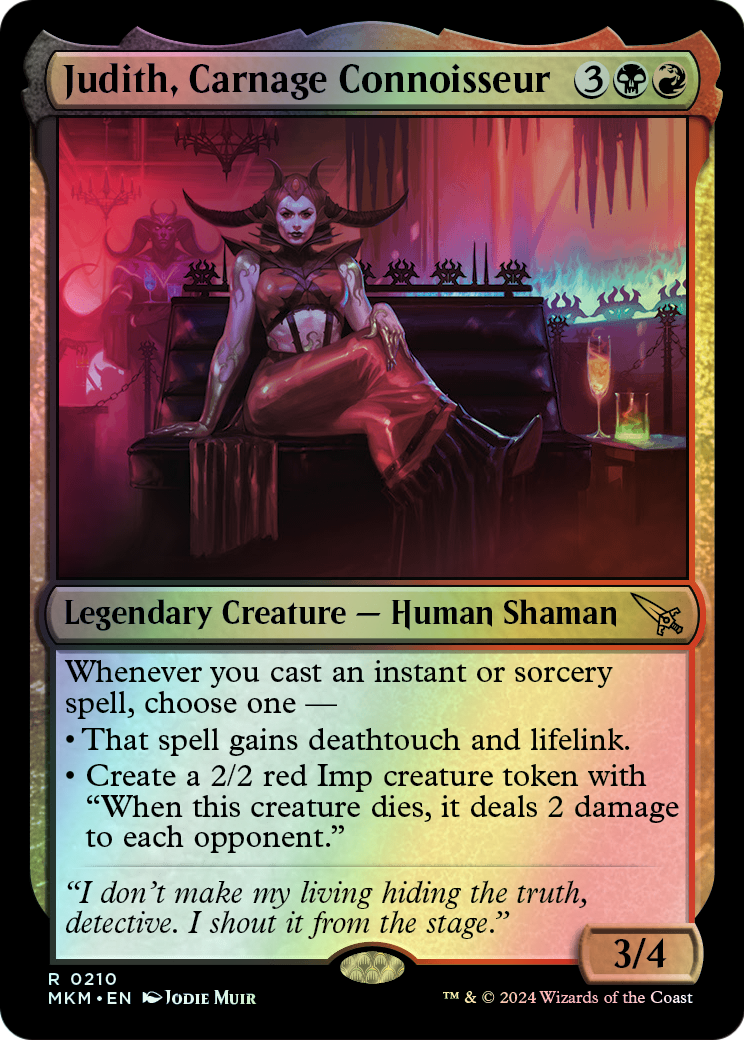Judith, Carnage Connoisseur (MKM) #210 [EN/F] s/o