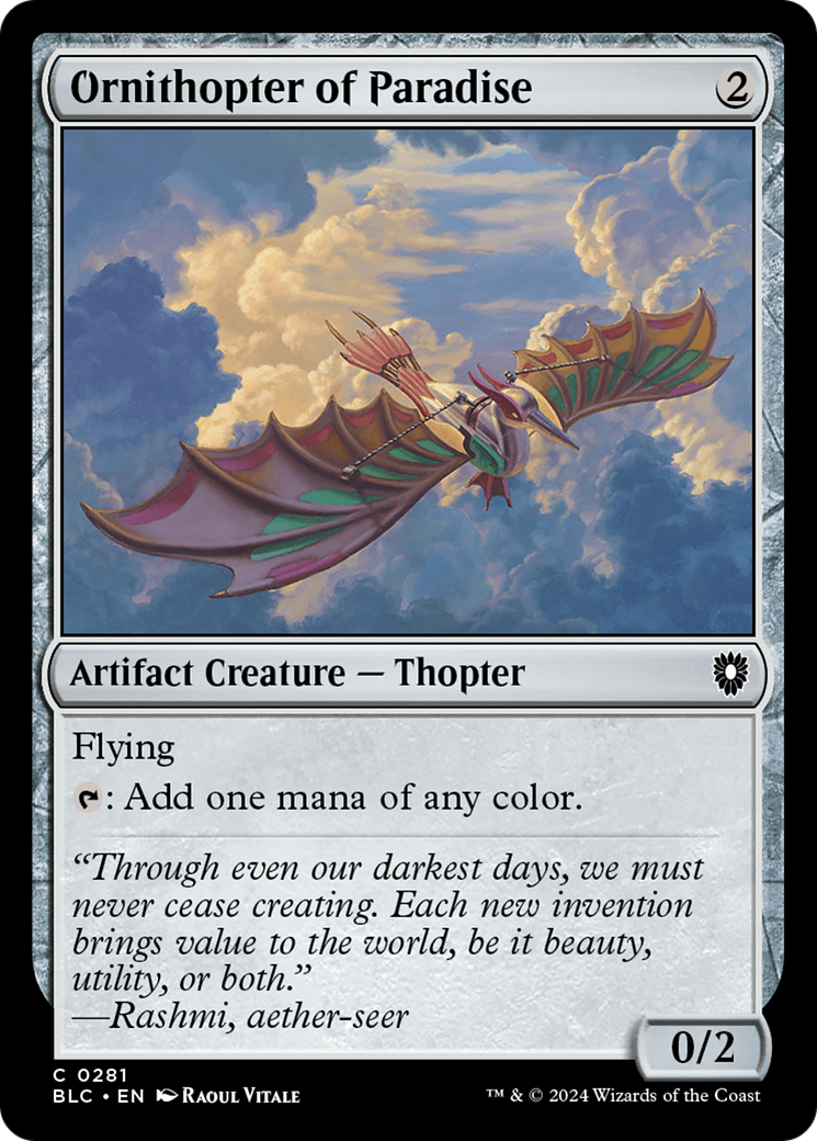 Ornithopter of Paradise (BLC) #281 [EN/N] s/o