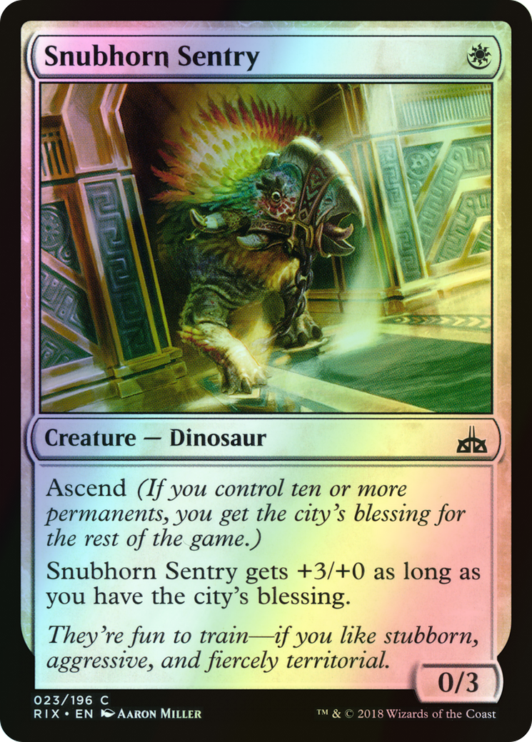 Snubhorn Sentry (RIX) #23 [EN/F]
